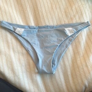 L space bikini bottom blue / white
